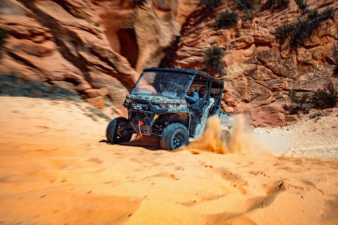 East Zion Canyoneering: Elkheart Canyon & UTV Tour - Learning the ropes before the first rappel