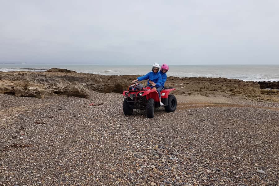Essaouira P3: Quad tour forest beach dunes (free transfer) - Getting picked up and ready to ride