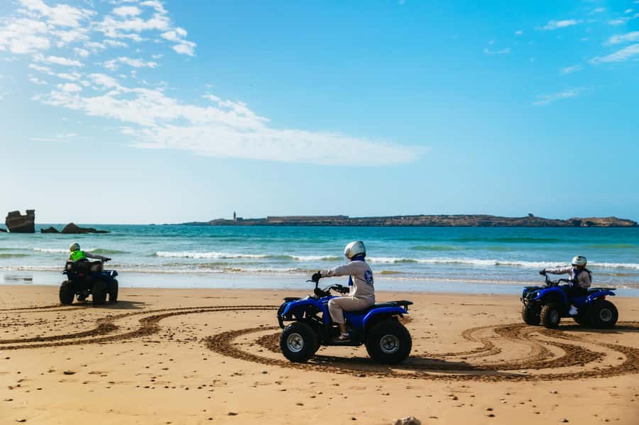 Essaouira Sand Dunes: Half Day Quad Bike Tour - Rocky tracks, dunes, and coastal views