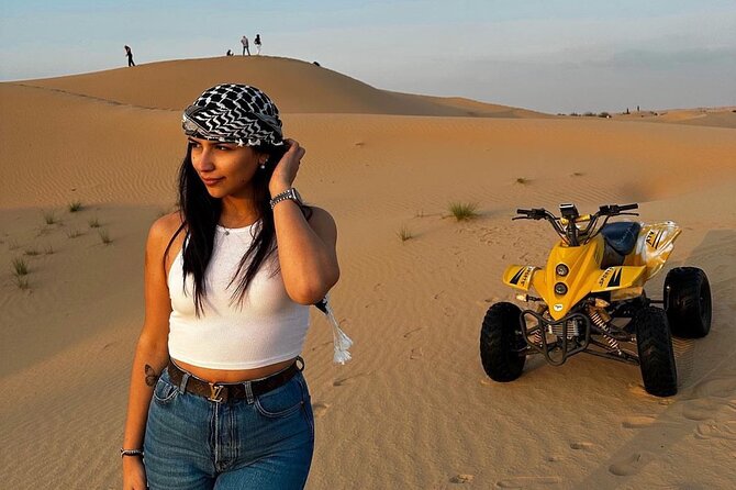 Evening Desert Safari Quad Bike and Live BBQ - Belly dancing, fire shows, and Tanura performance