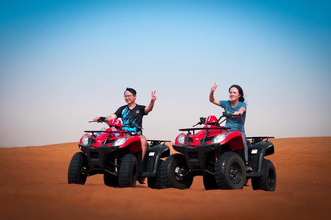 Evening Quad Bike, Desert Safari in Dubai , BBQ Dinner and Shows - Leaving Dubai for Lahbab’s red dunes