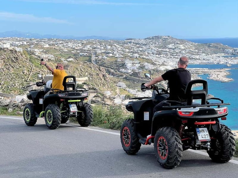 Explore Mykonos Island with a 650cc ATV / QUAD Tour - Armenistis Lighthouse and the northwest coast