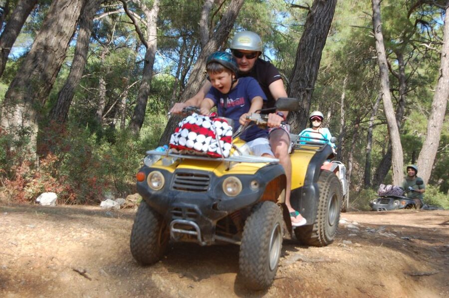 Fethiye: Guided Quad Mountain Safari with Pickup - Learning to handle the quad bike