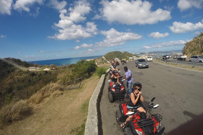 For hotel guests: Guided ATV Tour Dutch/French St. Maarten - Highlights & Beach - Starting in Philipsburg With a Safety Briefing