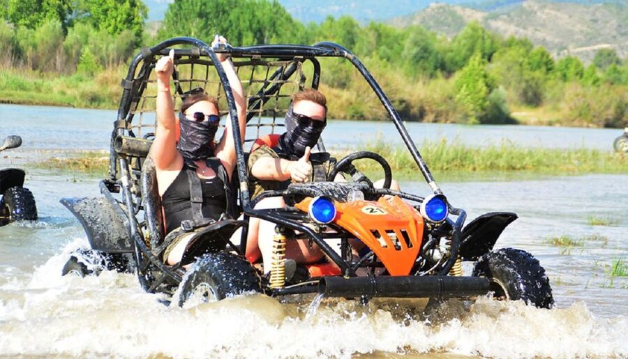 From city of Side: Taurus Mountains Buggy Safari - Forest roads, shallow rivers, and muddy fun