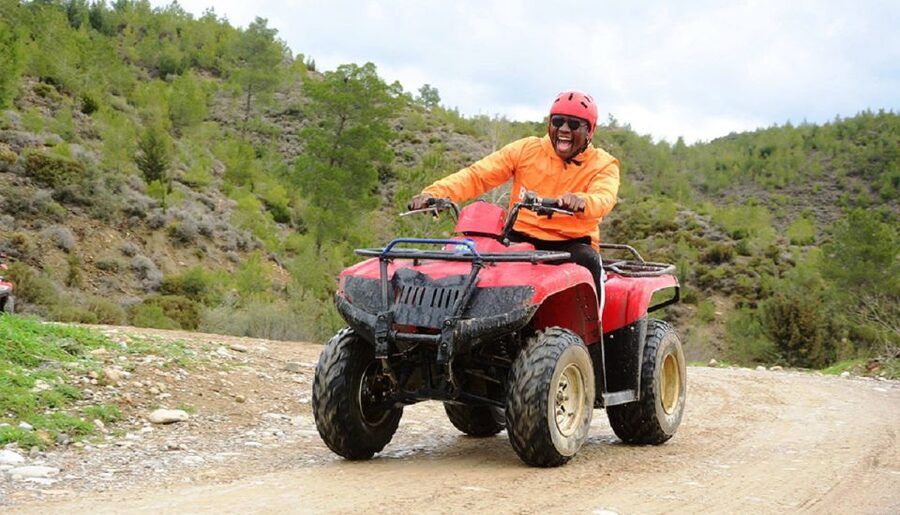 From city of Side: Taurus Mountains Quad ATV Tour - Leaving Side for the Taurus Mountains