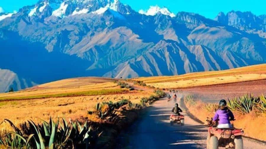from Cusco: Atv Tour Maras, Moray, and Salt Mines - Learning the ATV before the main route
