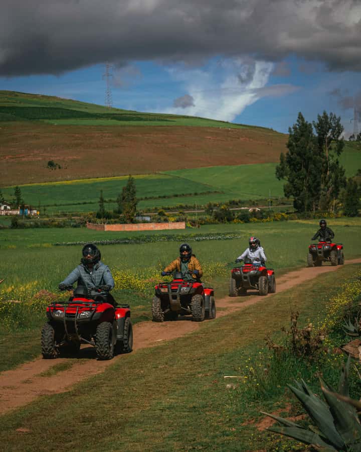 From Cusco: Quad bike tour Moray and Salt Mines - The morning begins with a one-hour ride from Cusco