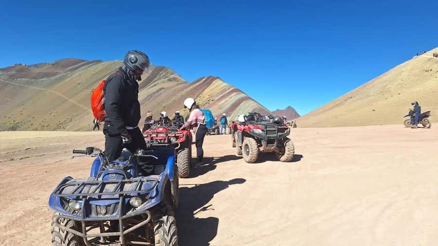 From cusco: Rainbow Mountain ATV Tour with meals - The Qosqopata ATV base and safety briefing