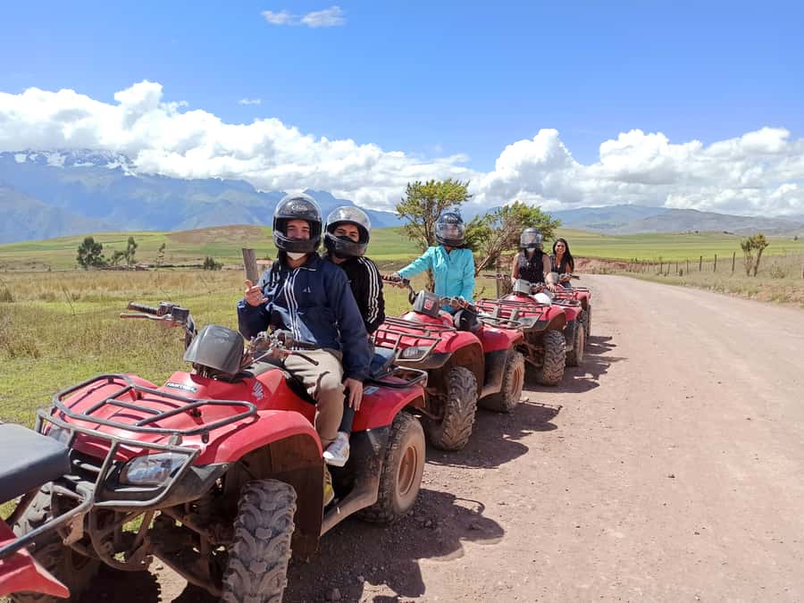 From Cuzco: Salt Mines and Moray Ruins ATV Adventure - The Salt Mines: white pools above the Sacred Valley