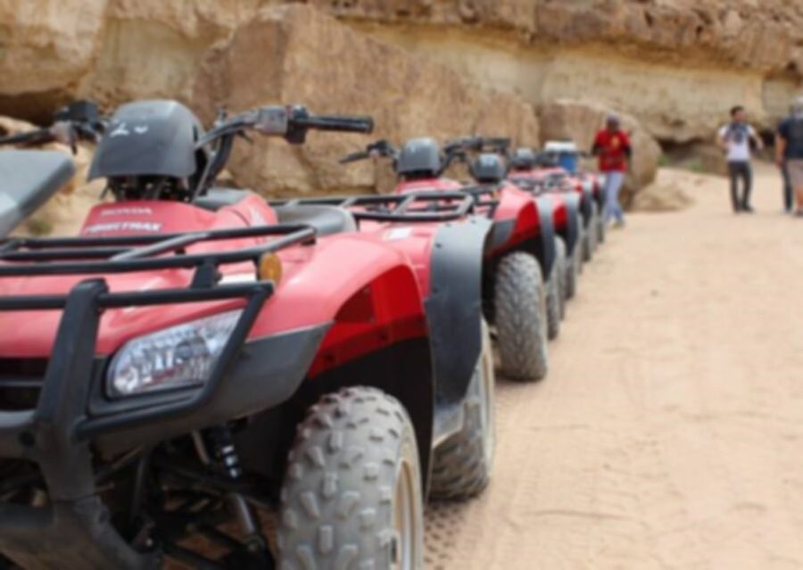 From El Gouna: Dry Canyon Quad Bike Morning Tour - Leaving El Gouna for the desert