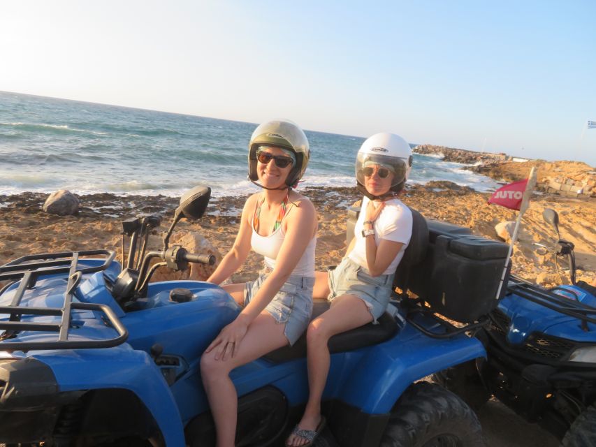 From Hersonissos/Malia: Guided Sunset Quad Safari - Saint Peter and the first mountain views