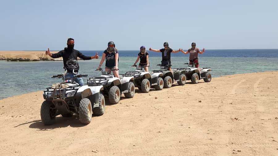 From Hurghada: Makadi Bay ATV Tour - The rock formation and Makadi Bay coast