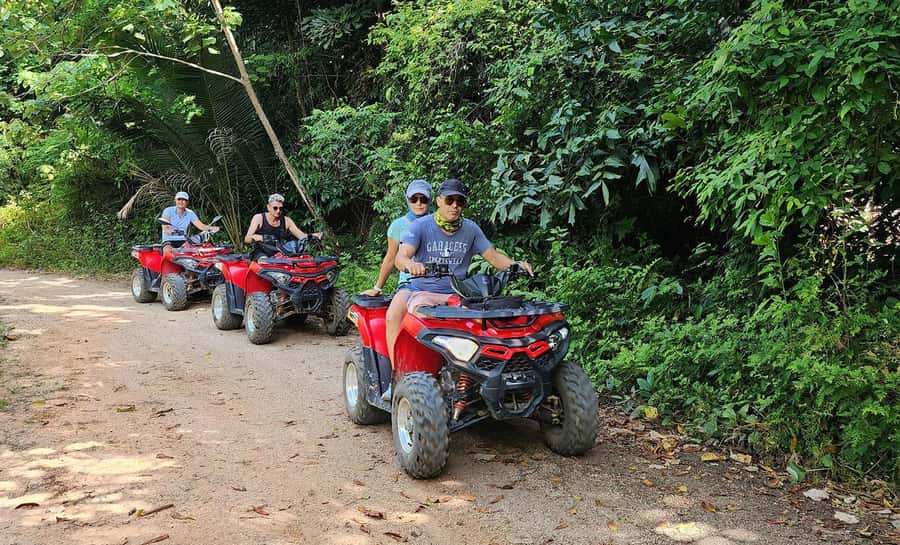 From Ko Pha Ngan: ATV Jungle Adventure Experience - Climbing toward the mountain viewpoint