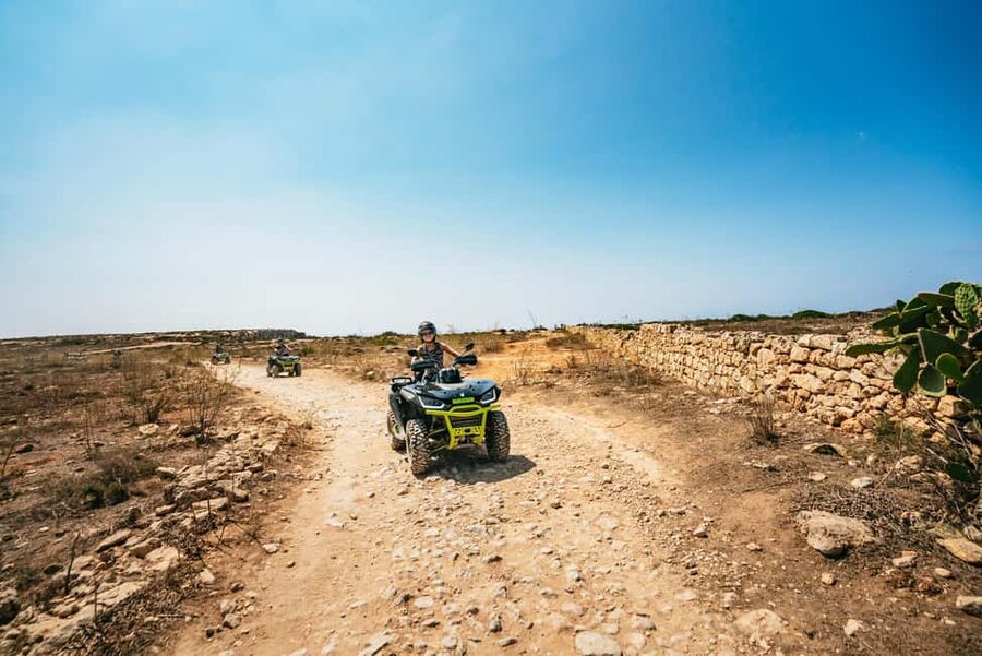 From Malta: Gozo Quad Bike Tour & Comino Boat Tour w/ Lunch - Comino by boat: Blue Lagoon and coastal caves