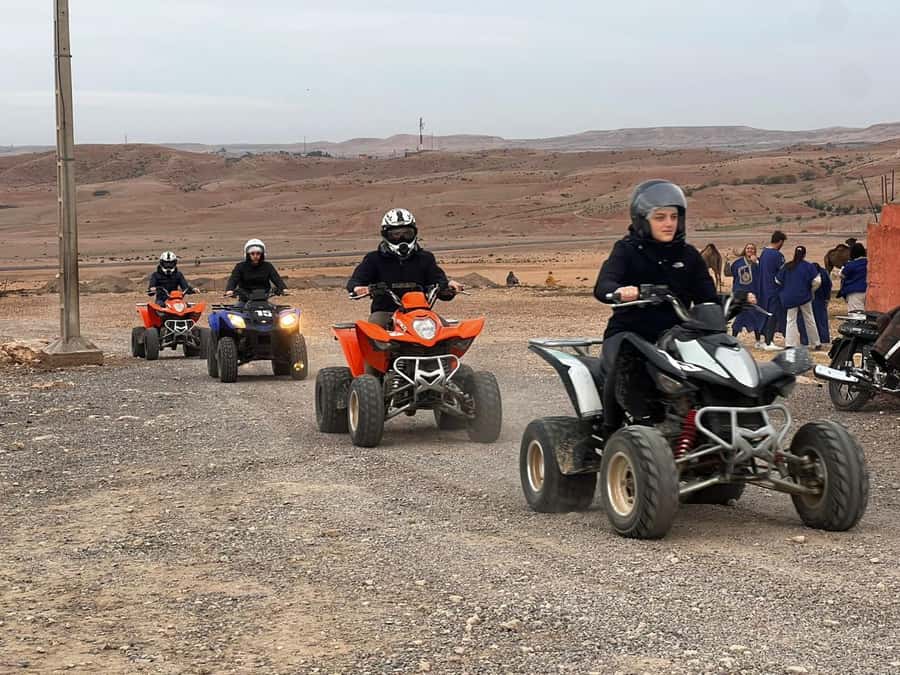 From Marrakech: Agafay Desert Quad Biking Tour with Transfer - The first Agafay ride: sand, stone, and wide views