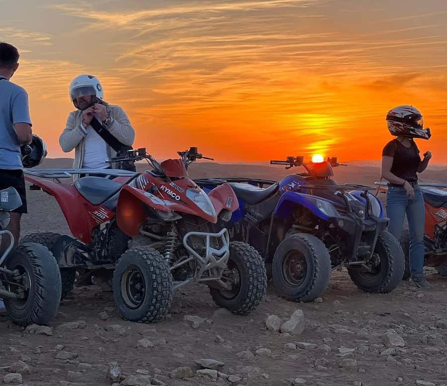 From Marrakech: Agafay Desert Quad Biking Tour with Transfer - Photo stops with the Atlas Mountains behind you