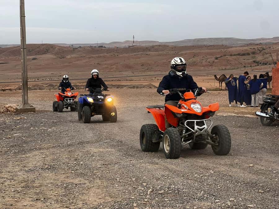From Marrakech: Agafay Desert Quad Biking Tour with Transfer - Mint tea and a pause in the desert