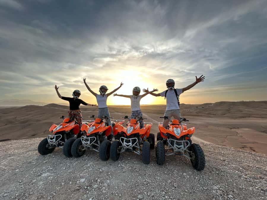 From Marrakech: ATV Quad Bike Tour in Agafay Desert - Getting comfortable on the quad bike