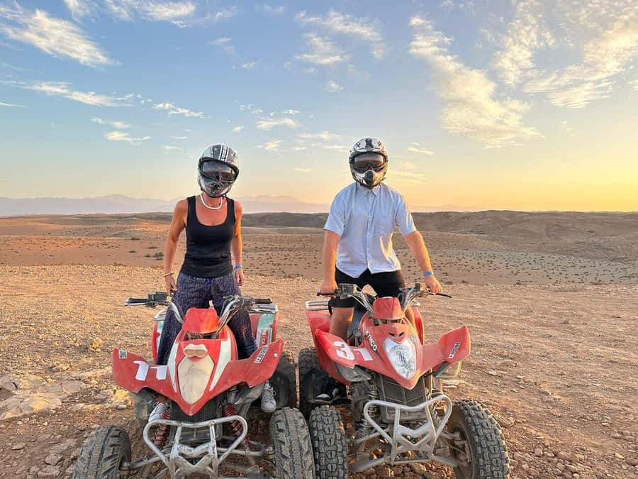 From Marrakech: ATV Quad Bike Tour in Agafay Desert - Mint tea in a Berber village