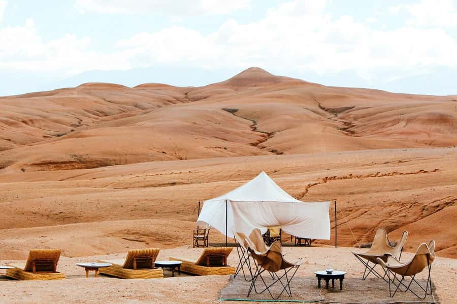 From Marrakech: Dinner show in Agafay Desert & Sunset Quad - Leaving Marrakech for the Agafay Desert