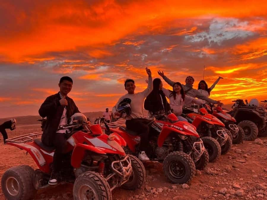 From Marrakech: Dinner show in Agafay Desert & Sunset Quad - Tea and a stop at an argan oil factory