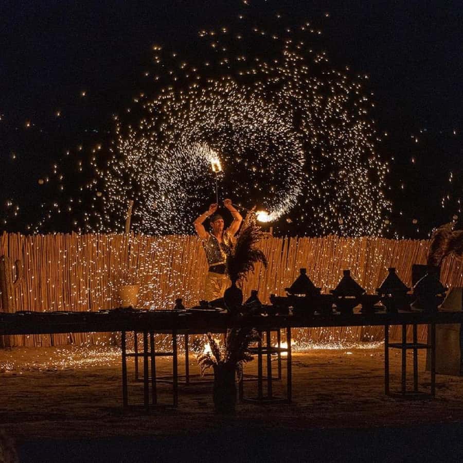 From Marrakech: Dinner show in Agafay Desert & Sunset Quad - Sunset, quad riding, and the best views