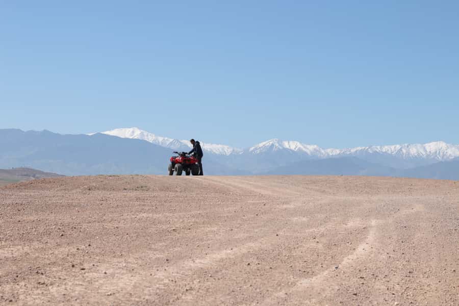 From Marrakech: Guided Quad Biking Tour in Agafay Desert - Mint tea, crêpes, and the Berber stop