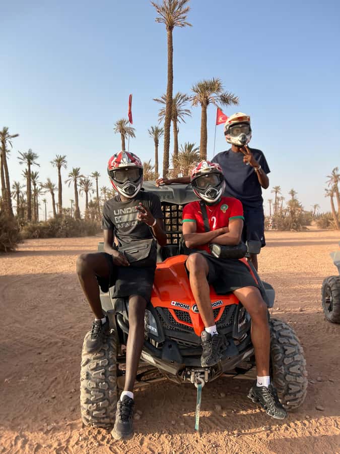 From Marrakech: Palm Grove Quad Bike Tour with Mint Tea - Mint tea, bread, honey, and a short Berber welcome