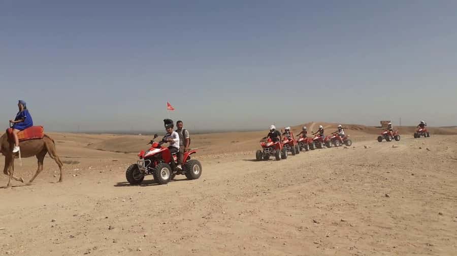 From Marrakesh: Agafay Desert Quad Biking, Camels & Dinner - Leaving Marrakech for Agafay