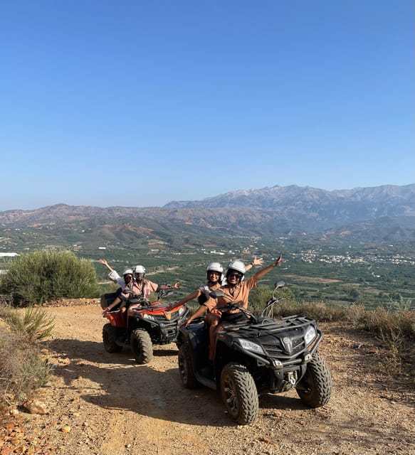 From Platanias: Quad safari with Hotel transfer - Leaving Platanias behind on a 450cc ATV