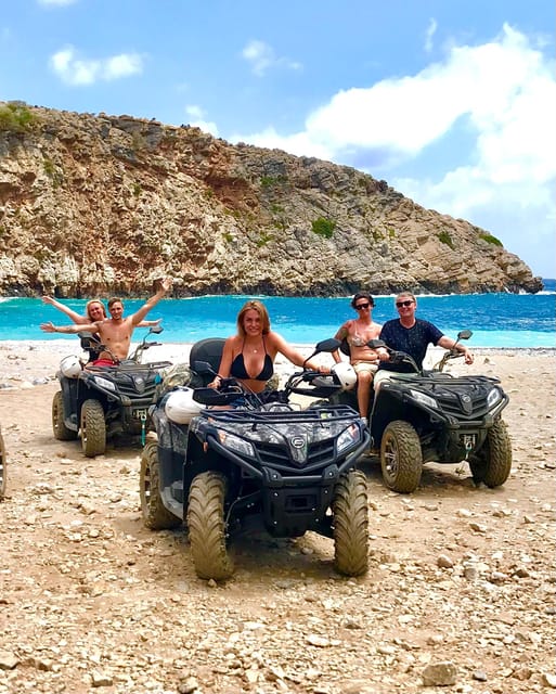 From Platanias: Quad safari with Hotel transfer - A short secret stop and a welcome break