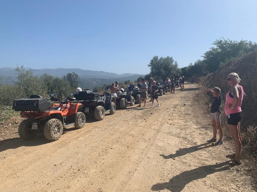 From Platanias: Quad safari with Hotel transfer - The cliffside viewpoint is the scenic highlight