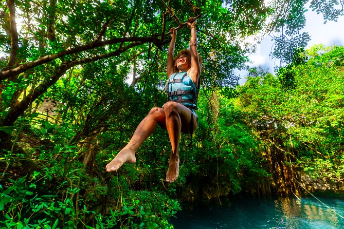 From Playa del Carmen ATV Adventure with Ziplines, Cenote - ATV riding on a controlled jungle route