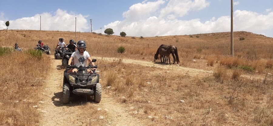From Ribera: Quad Tour in the province of Agrigento - Pianagrande, Where the Route Meets the Sea