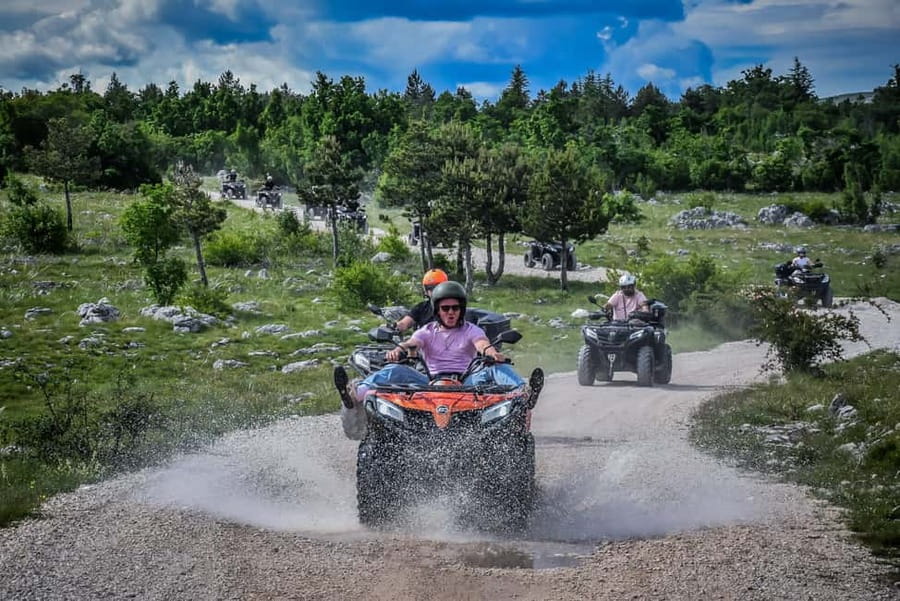 From Split: ATV Dinara Mountain Tour with Picnic - The climb to Vrdovo at 1,001 meters