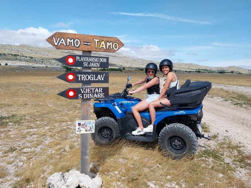 From Split: Dinara Nature Park Quad Adventure with Swimming - Getting from Split to the Hrvace base