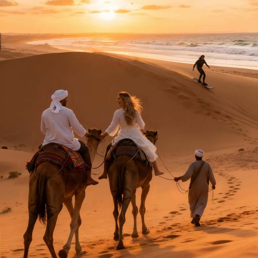 From Taghazout : Quad Bike On The Beach & Mountains - Getting comfortable before the beach ride