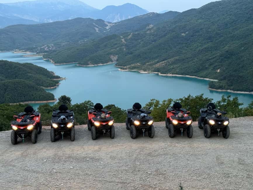 From Tirana : Bovilla Lake ATV/Quad Bike Tour - The first 45 minutes: learning the rough track