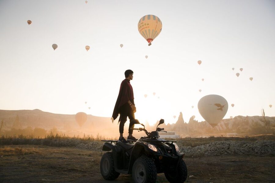 From Ürgüp/Göreme: Cappadocia Sunrise or Sunset Quad Tour - Red Valley: the first big view