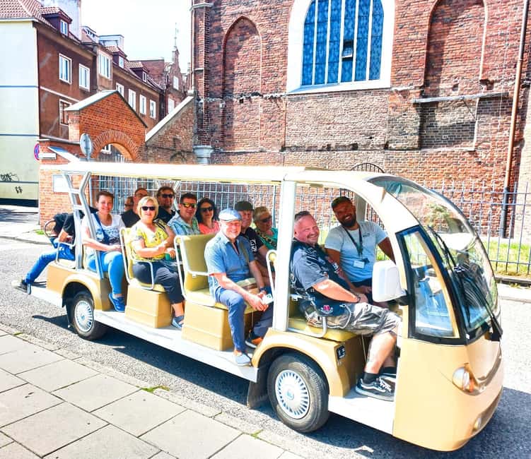 Gdansk: Top Unlimited Beer & Highlights Tour by Golf Buggy - The Motława River and Gdansk’s port