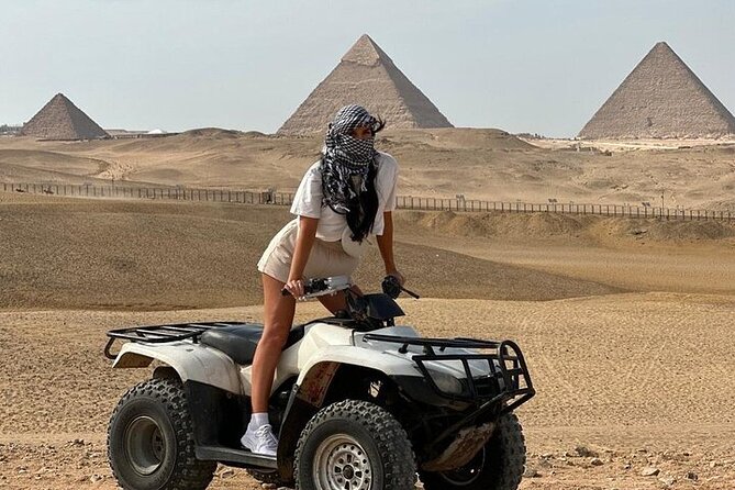 Giza Pyramid tour with ATV,Camel,Lunch,shopping,Dinner Show - Meeting the pyramids of Cheops, Chephren, and Mykerinos