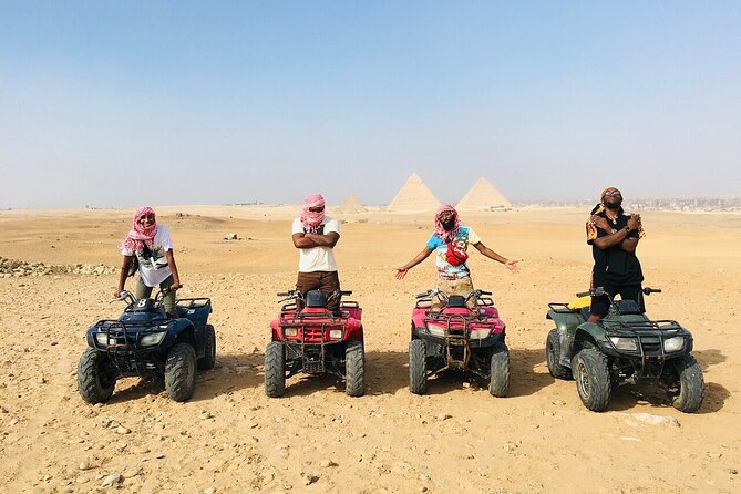 Giza Pyramids, Camel ride and Shopping with ATV Quad bike - One hour on an ATV near the pyramids