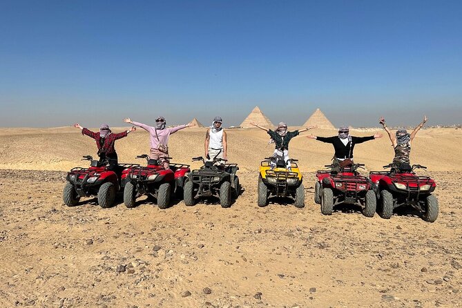 Giza Pyramids, Camel ride and Shopping with ATV Quad bike - Pickup, timing, and the role of the guide