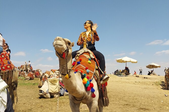 Giza Pyramids, Camel Ride, ATV and Shopping Tour w/ Dinner Cruise - Shopping for Egyptian crafts, with a clear warning