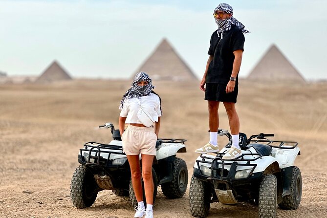 Giza pyramids,Sphinx, ATV bike,Camel ,Dinner Cruise&Shopping tour - The panoramic viewpoint and the best photo stop