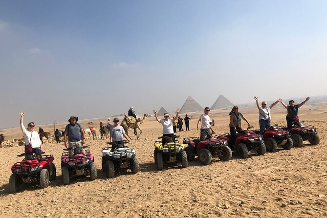 Giza pyramids, Sphinx, ATV bike, Lunch,Camel ride, Dinner cruise& shopping tour - The guides and drivers make the biggest difference