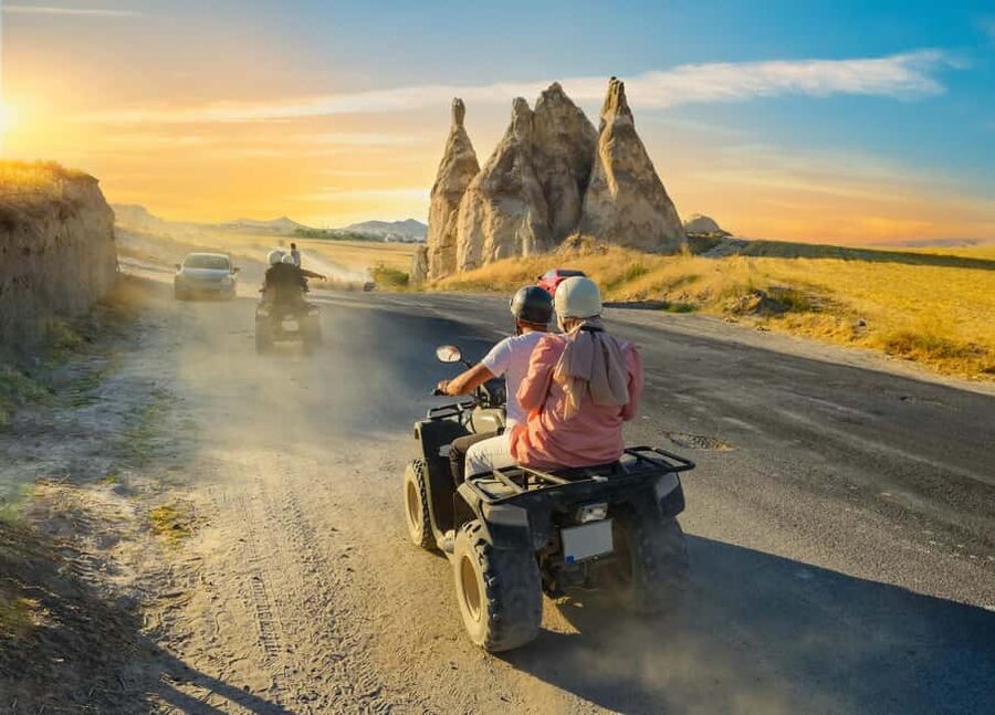 Göreme: Quad Safari through the Sword, Love & Rose Valleys - Pickup, briefing, and getting comfortable on the quad