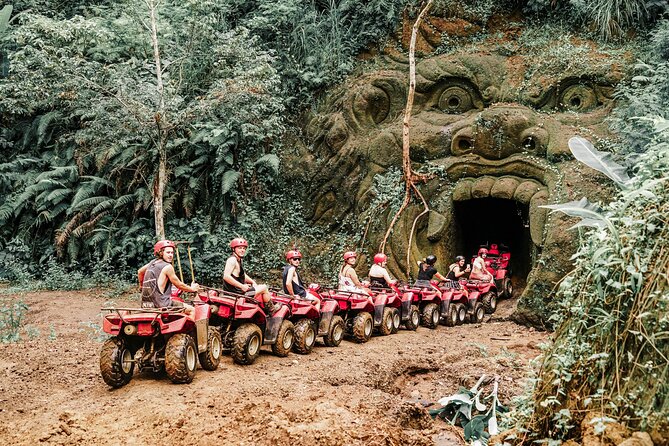 Gorilla Cave ATV Bali Ubud, Monkey Forest, Temple, and Lunch - Safety gear, instruction, and the physical effort