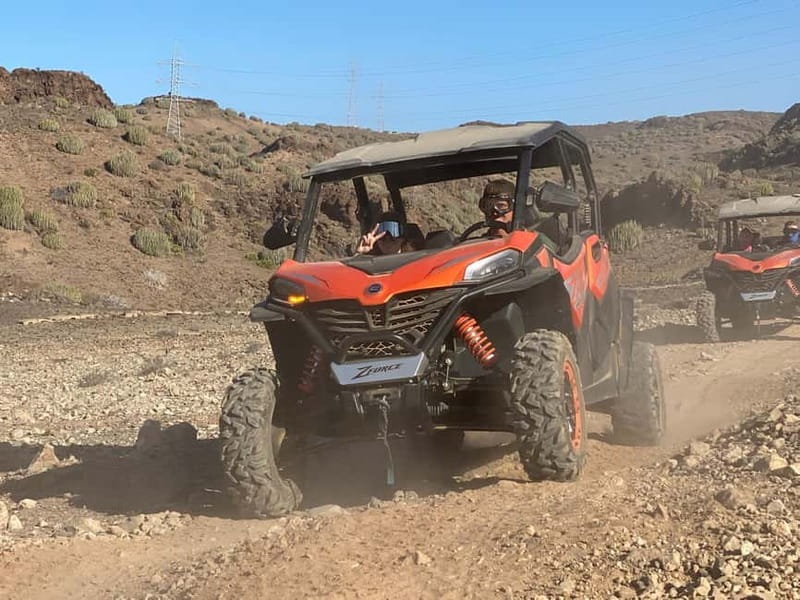 GRAN CANARIA: FAMILY MONSTER BUGGY <em>4 SEATS -LONG TOUR 2.5HR – Key points to know before booking’ /></p>
<ul>
<li><strong>Four seats make this a family activity:</strong> You can ride together instead of splitting children between separate vehicles.</li>
<li><strong>The route heads from Maspalomas toward Fataga:</strong> Expect mountain roads, off-road tracks, valleys, canyons, dust, and a bumpy ride.</li>
<li><strong>Children must be at least 1 meter tall:</strong> The activity is aimed at children around 4 or 5 and older, but another rule excludes children under 4.</li>
<li><strong>You need a driving license and one year of driving experience:</strong> Drivers must also be at least 21 years old.</li>
<li><strong>Hotel transport is useful but not completely automatic:</strong> Pickup areas are broad, while return arrangements depend on your location and booking details.</li>
<li><strong>The ride earns strong marks for scenery and excitement, but not always for communication:</strong> A clear briefing and patient guide can make a big difference.</li>
</ul>
<h2>From Maspalomas toward the Fataga mountains</h2>
<p><img width="800" height="600" decoding="async" src=